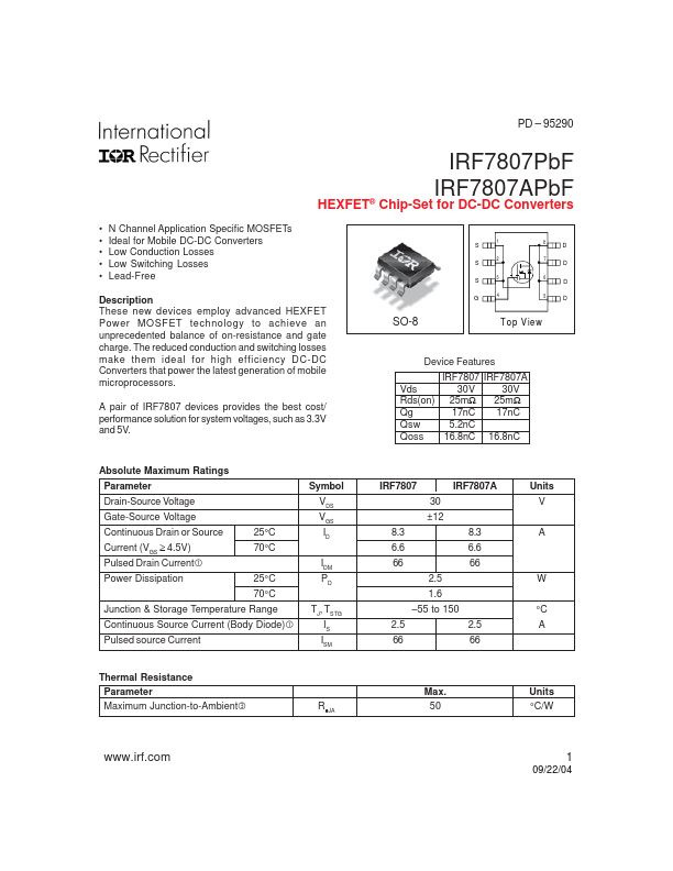 IRF7807APbF