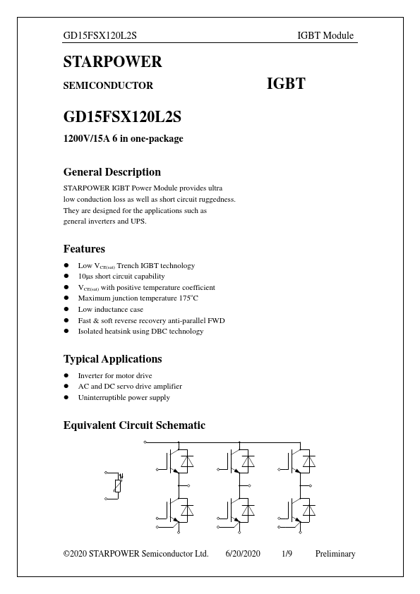 GD15FSX120L2S Datasheet Preview