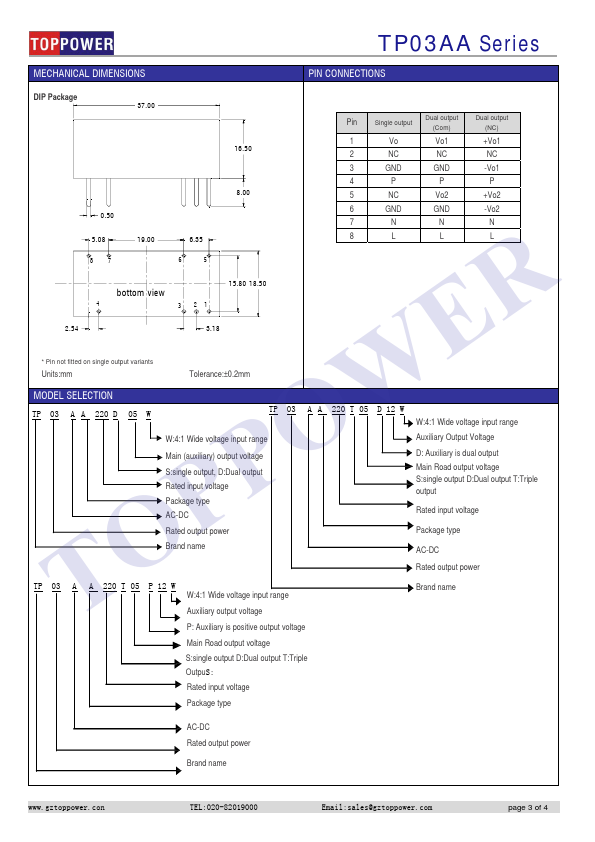 TP03AA220D05P12W