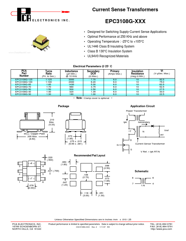 EPC3108G-XXX