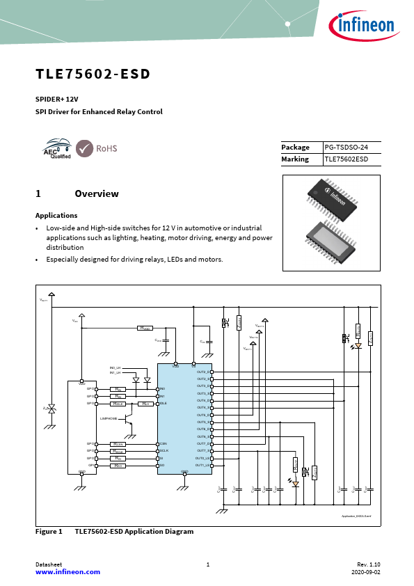 TLE75602-ESD Datasheet Preview