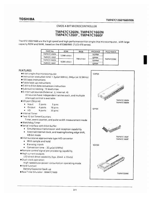 TMP47C1660N