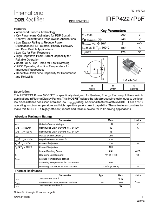 IRFP4227PBF