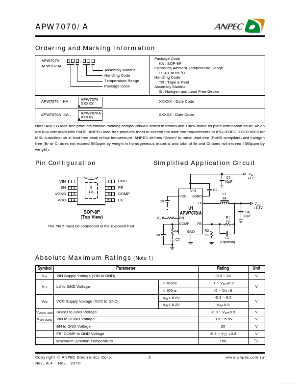 APW7070A