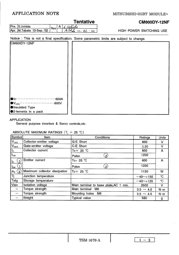 CM600DY-12NF