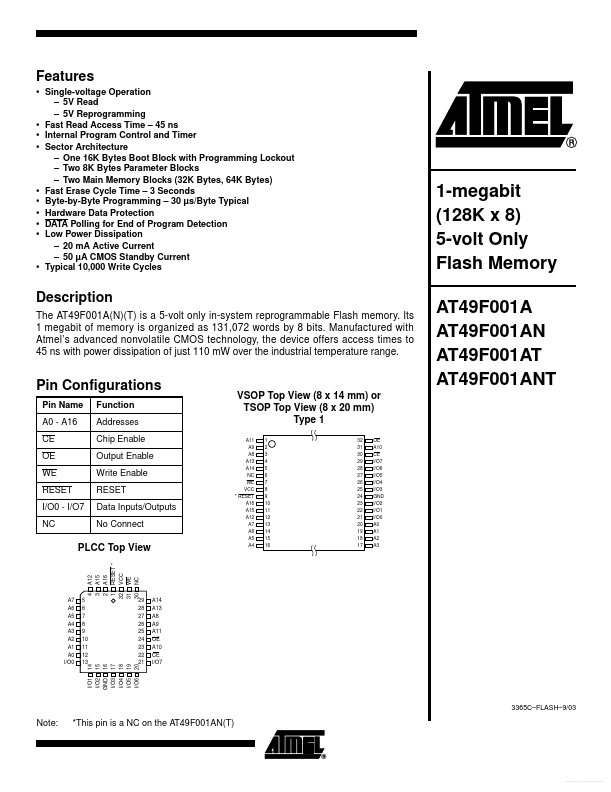 AT49F001ANT