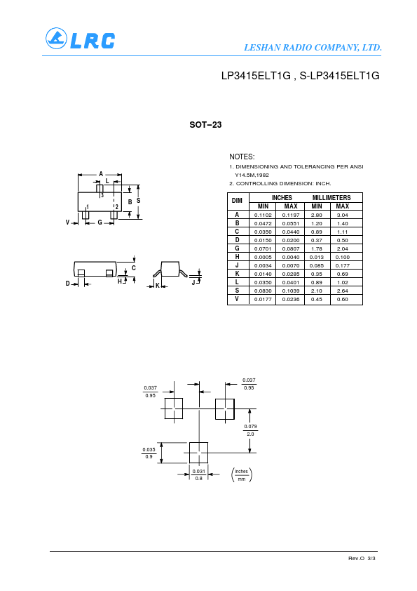 LP3415ELT1G