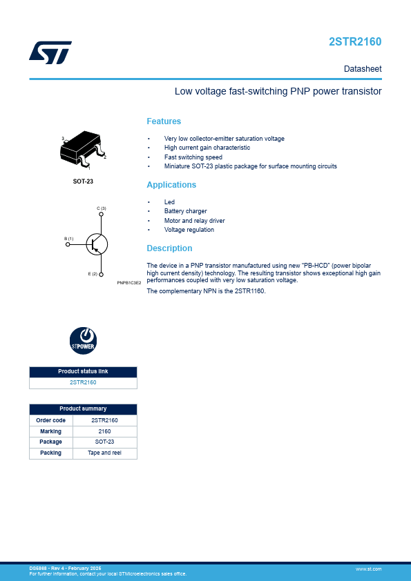 2STR2160 Datasheet Preview