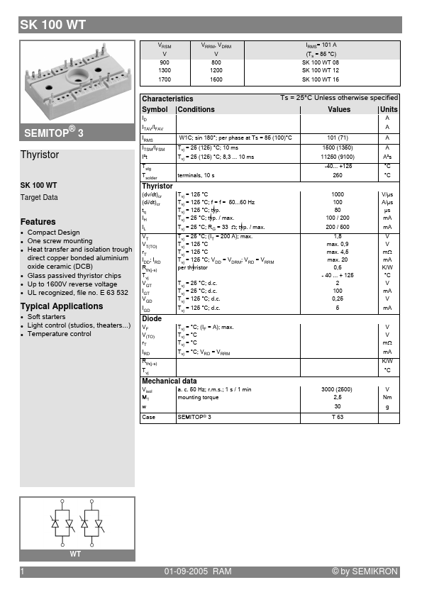 SK100WT16