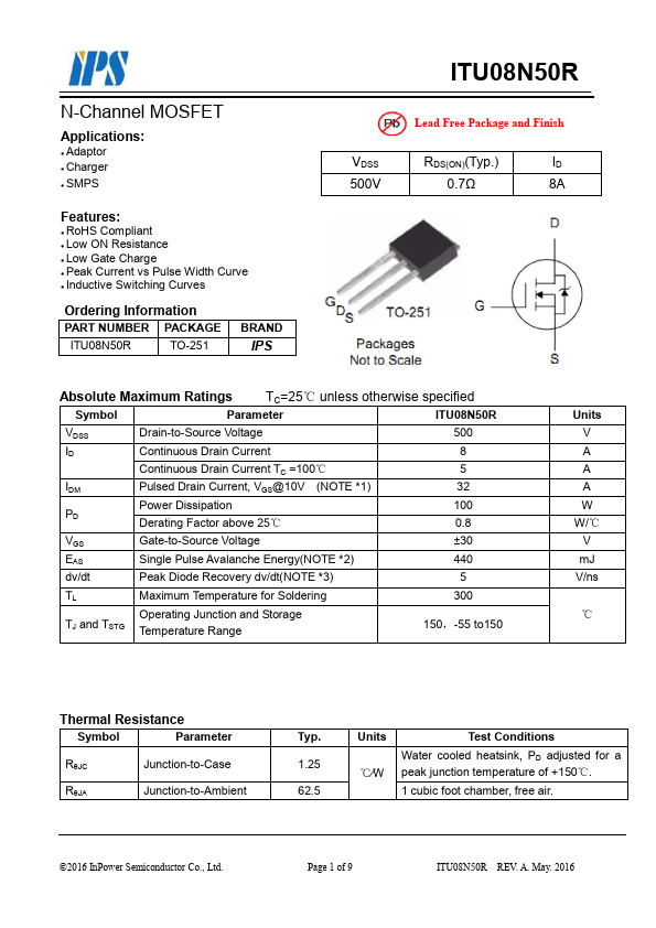 ITU08N50R