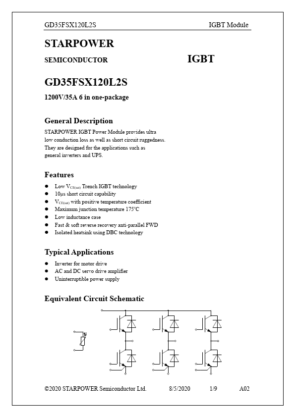 GD35FSX120L2S Datasheet Preview