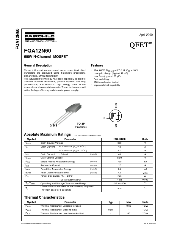 FQA12N60