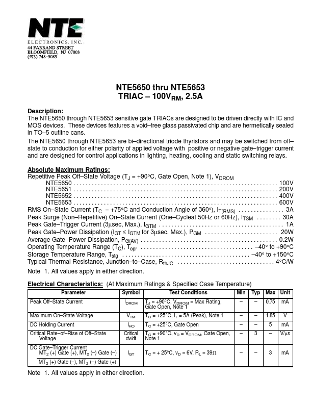 NTE5650