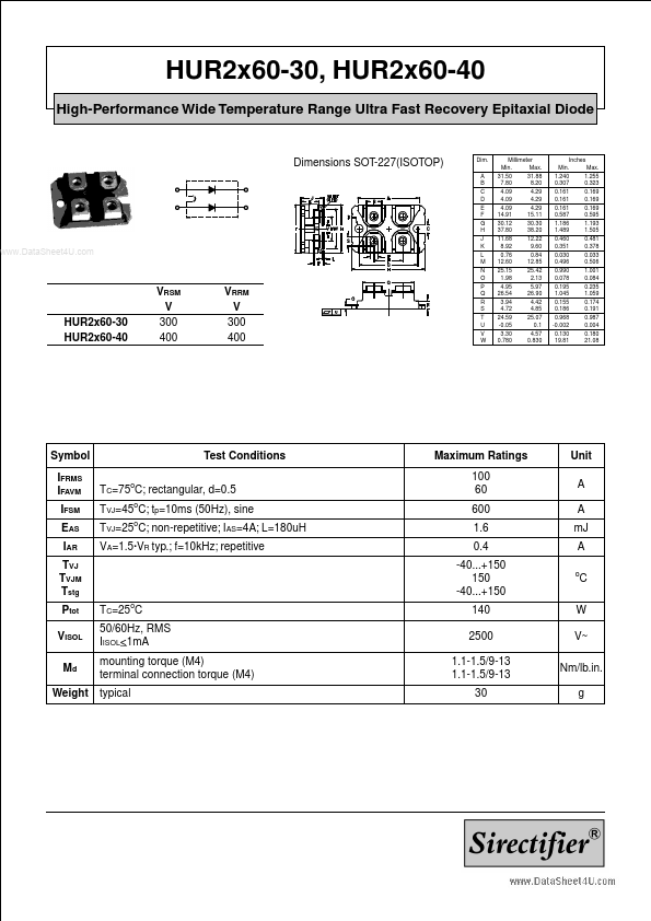 HUR2X60-40