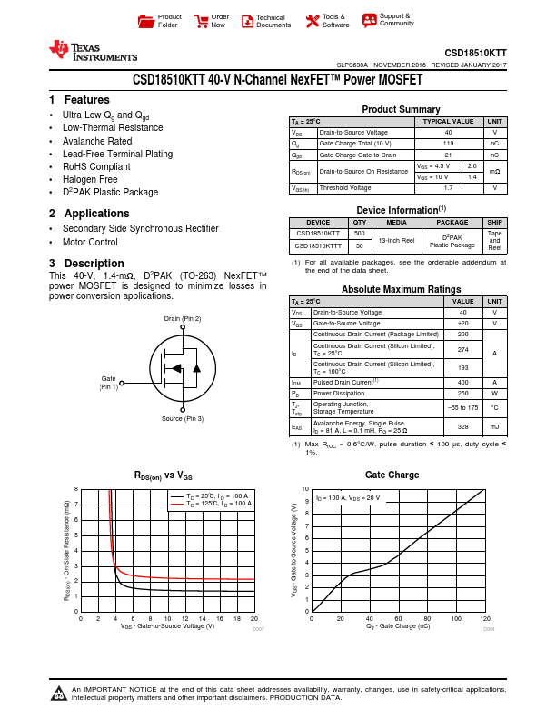 CSD18510KTT