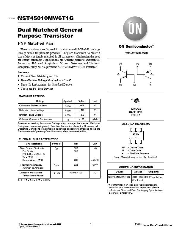 NST45010MW6T1G