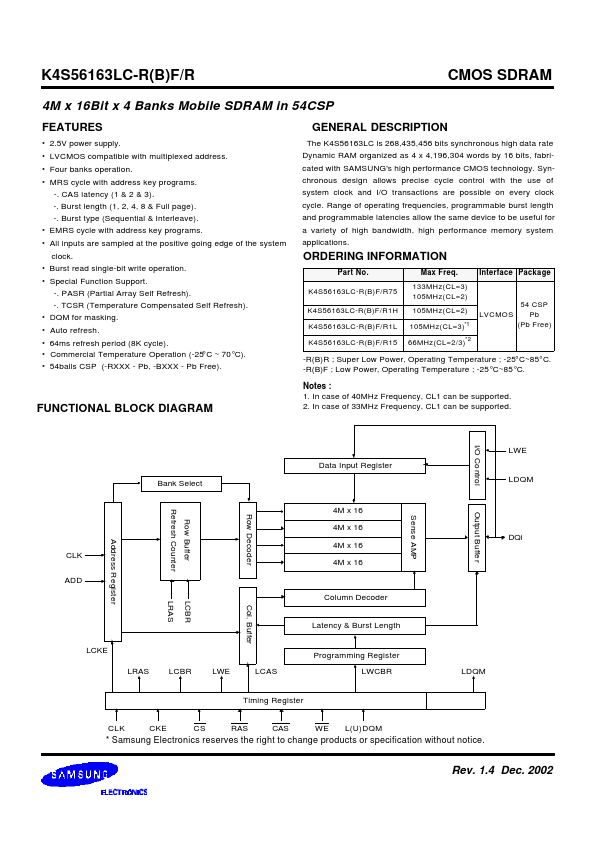 K4S56163LC-RF