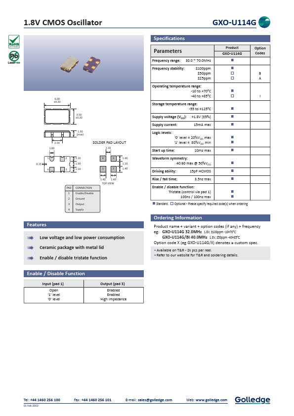 GXO-U114G