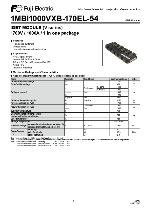 1MBI1000VXB-170EL-54