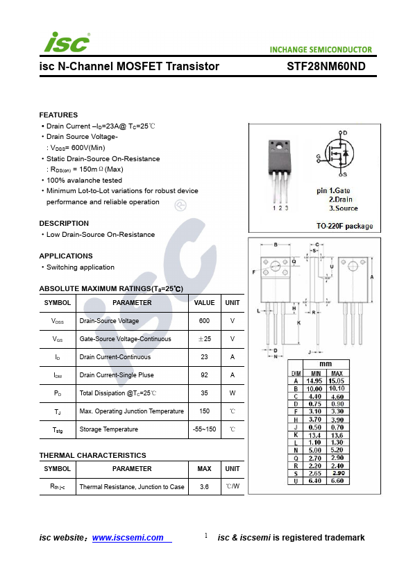 STF28NM60ND