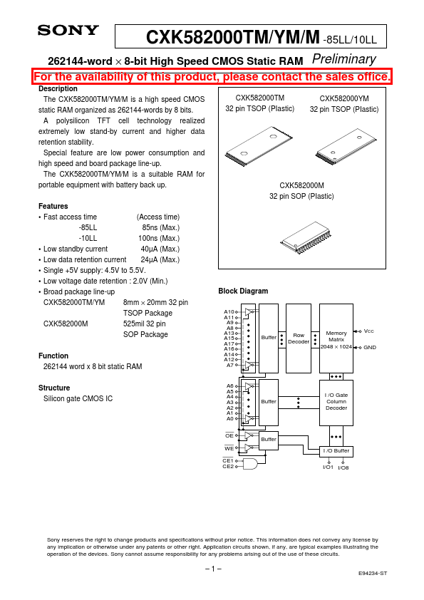 CXK582000TM