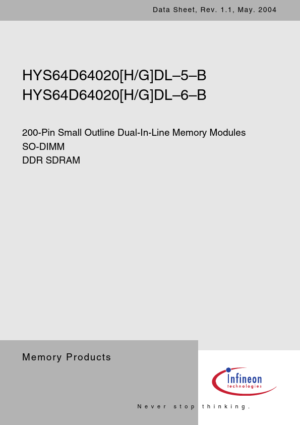 HYS64D64020HDL-6-B