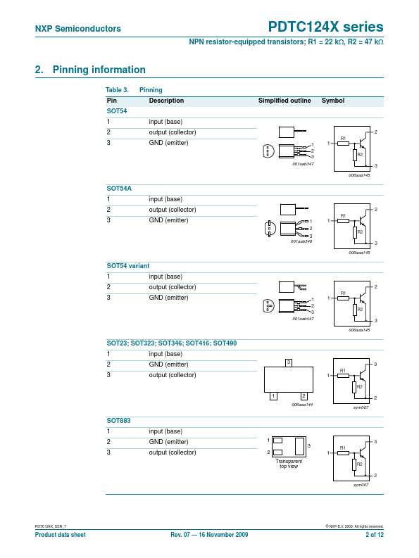 PDTC124XE