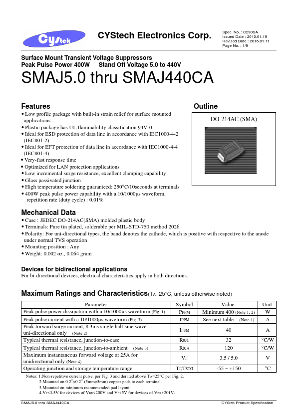 SMAJ75CA