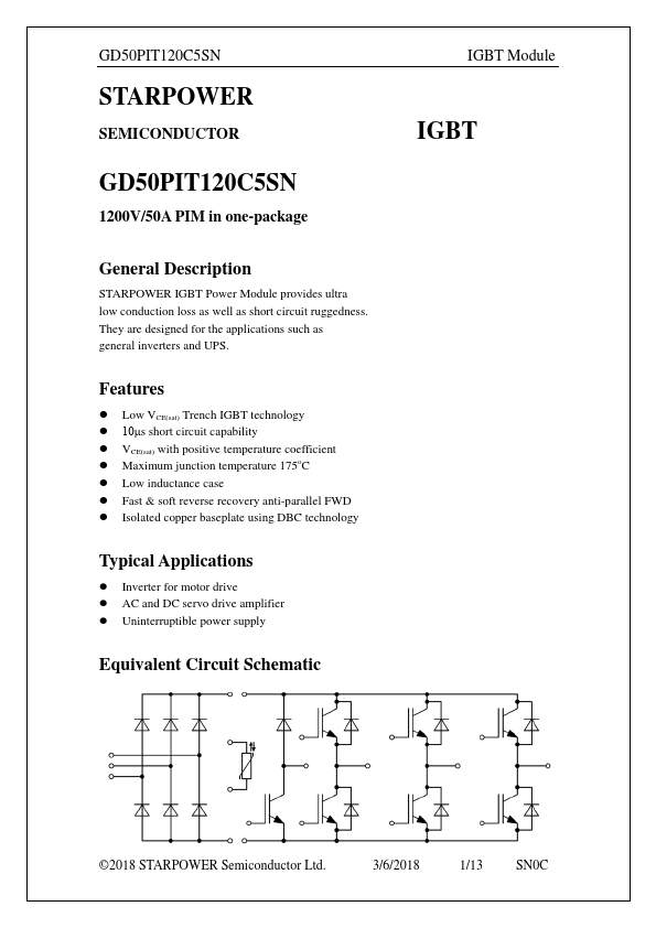 GD50PIT120C5SN Datasheet Preview