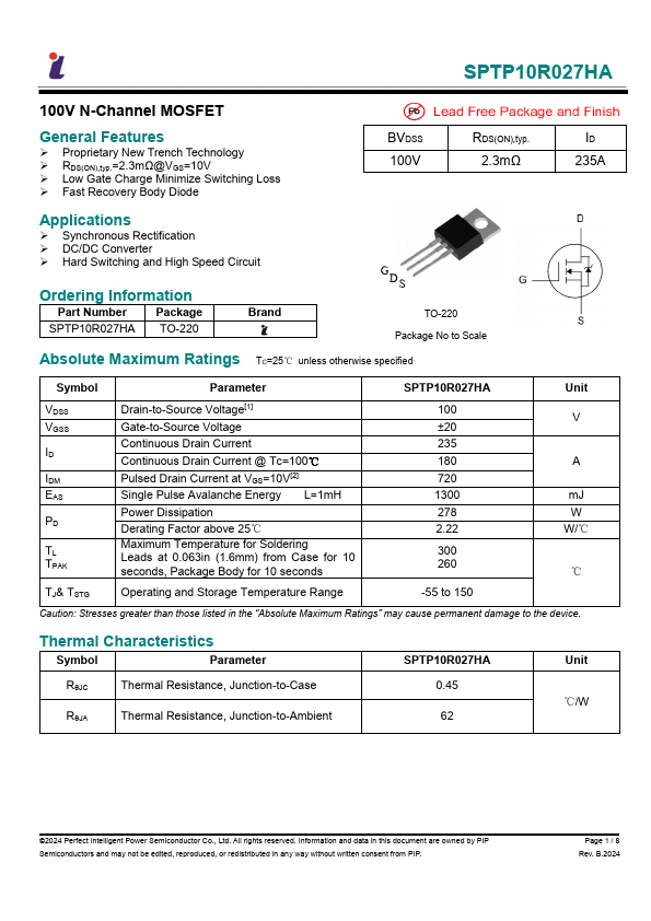 SPTP10R027HA Datasheet Preview