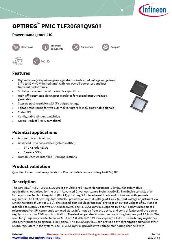 TLF30681QVS01 Datasheet Preview