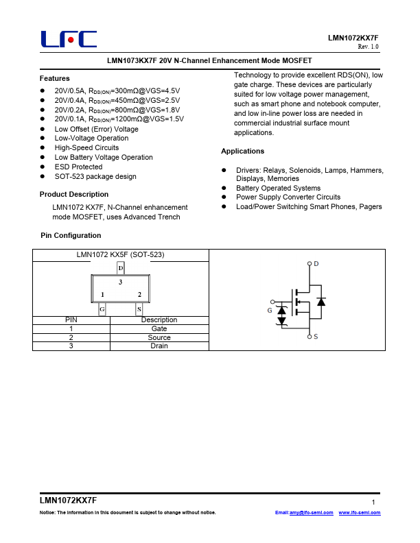 LMN1072KX7F Datasheet Preview