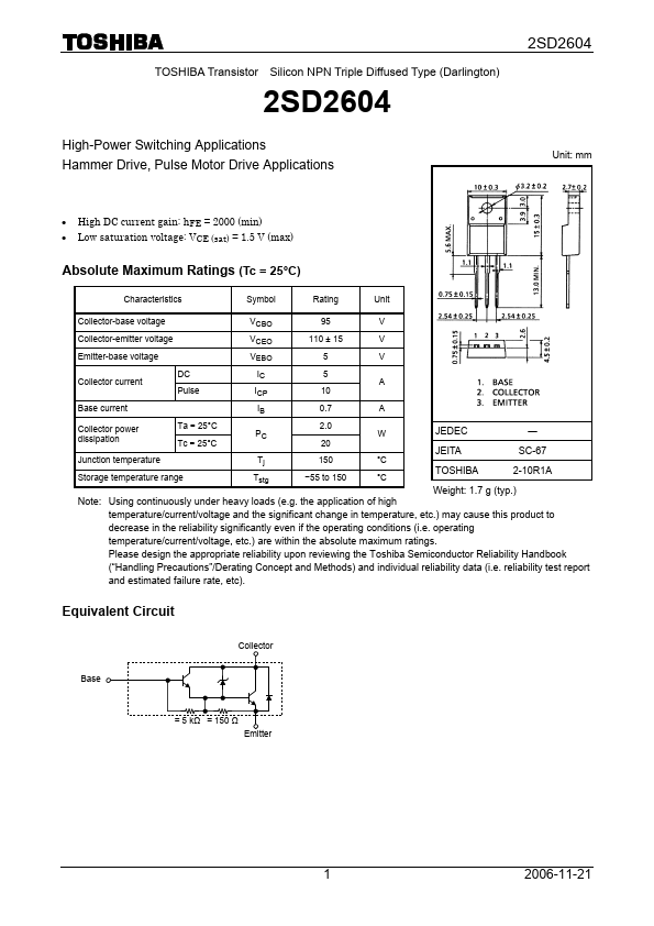 2SD2604