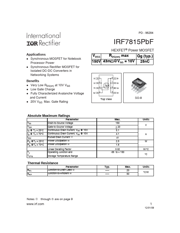 IRF7815PbF