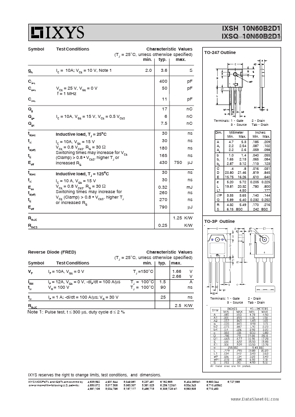 IXSQ10N60B2D1