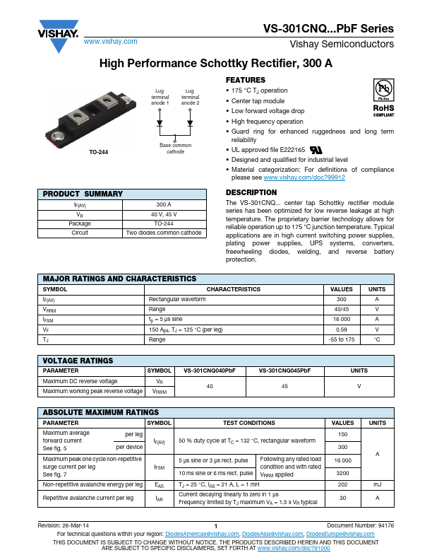 VS-301CNQ040PbF