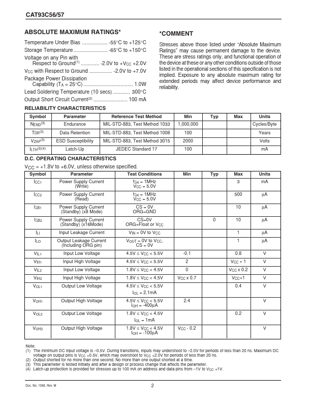 CAT93C57ZD4A