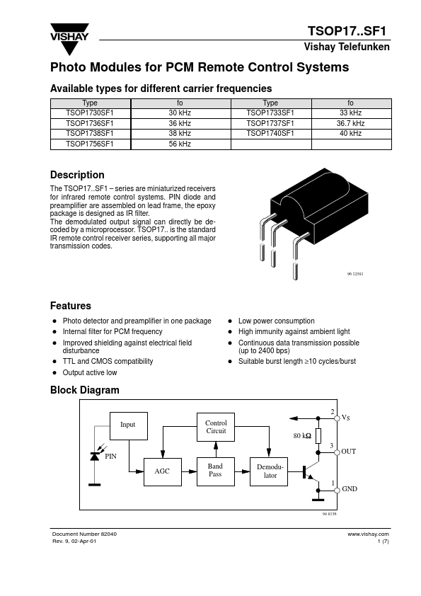 TSOP1737SF1