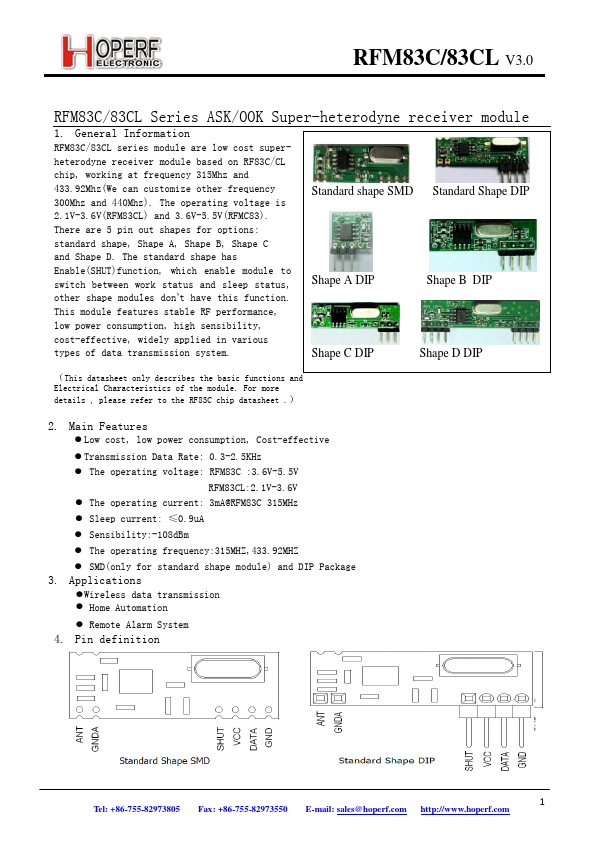 RFM83C