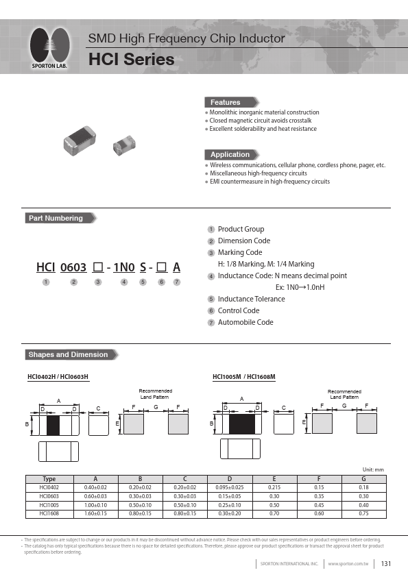 HCI0603