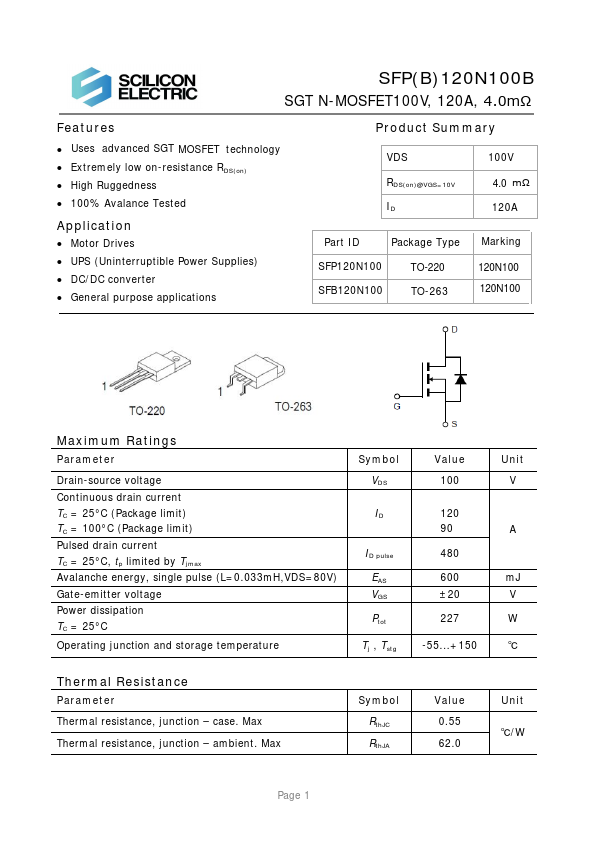 SFP120N100