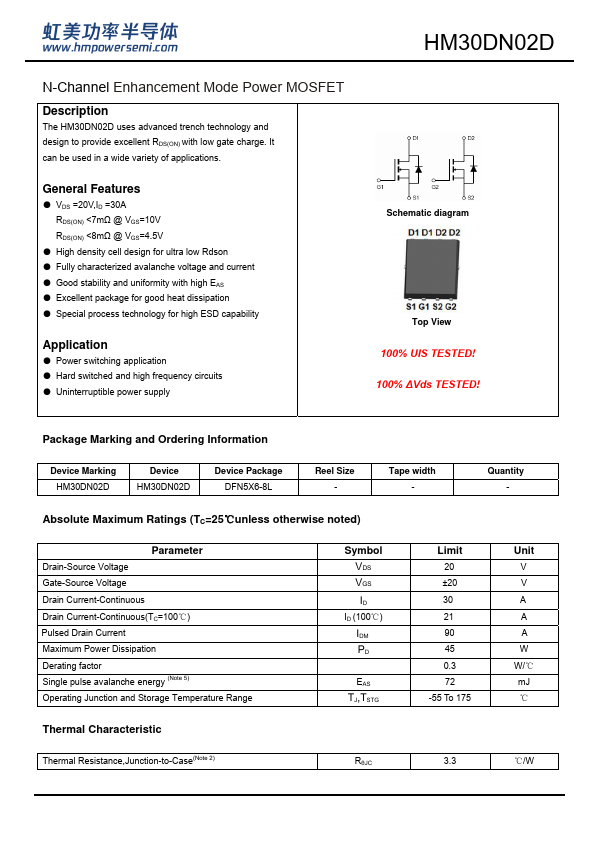 HM30DN02D Datasheet Preview