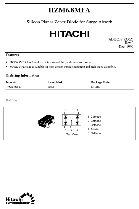 HZM68MFA Datasheet Preview