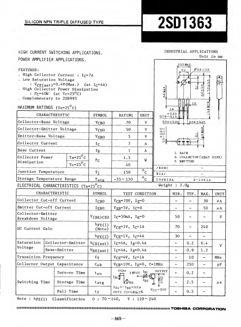 2SD1363