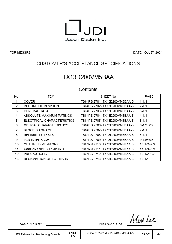 TX13D200VM5BAA Datasheet Preview