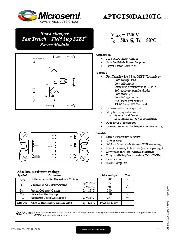 APTGT50DA120TG