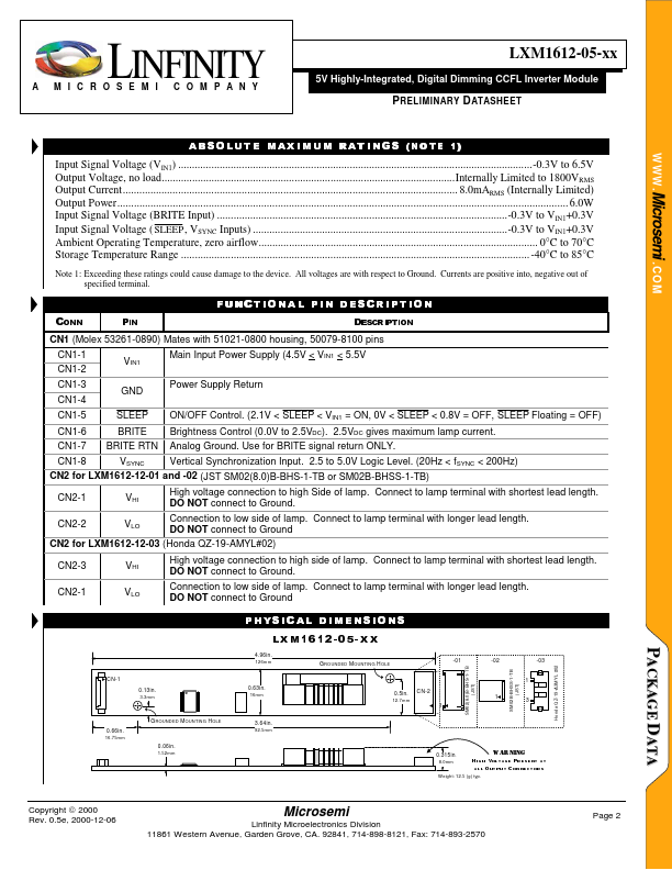 LXM1612-05-XX