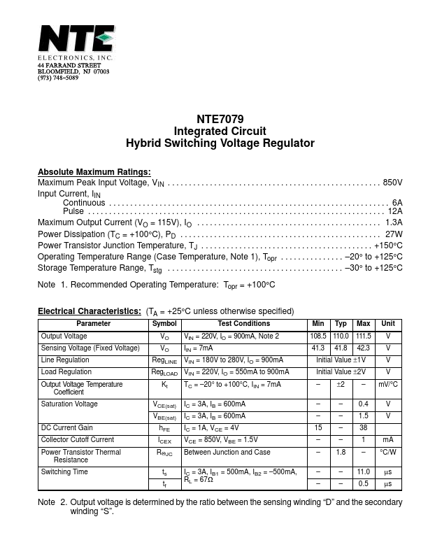 NTE7079