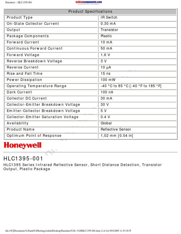 HLC1395-001