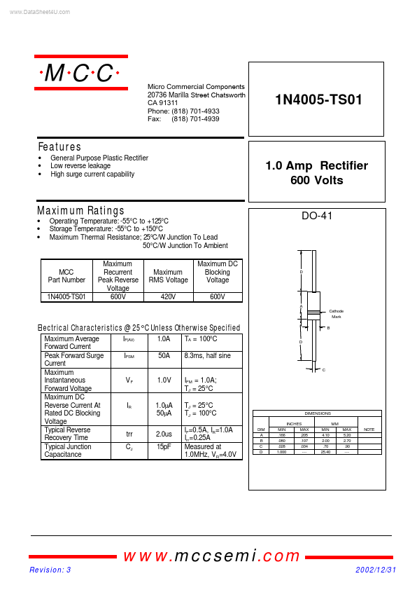 1N4005-TS01